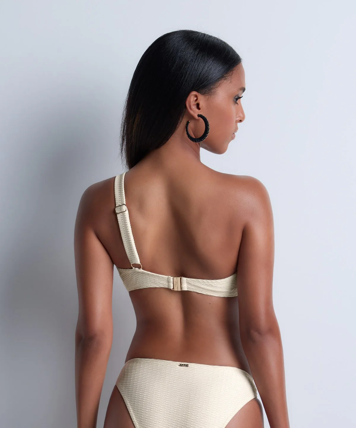 Shimmering Waters Bas de maillot de bain taille basse Golden White - Image 4