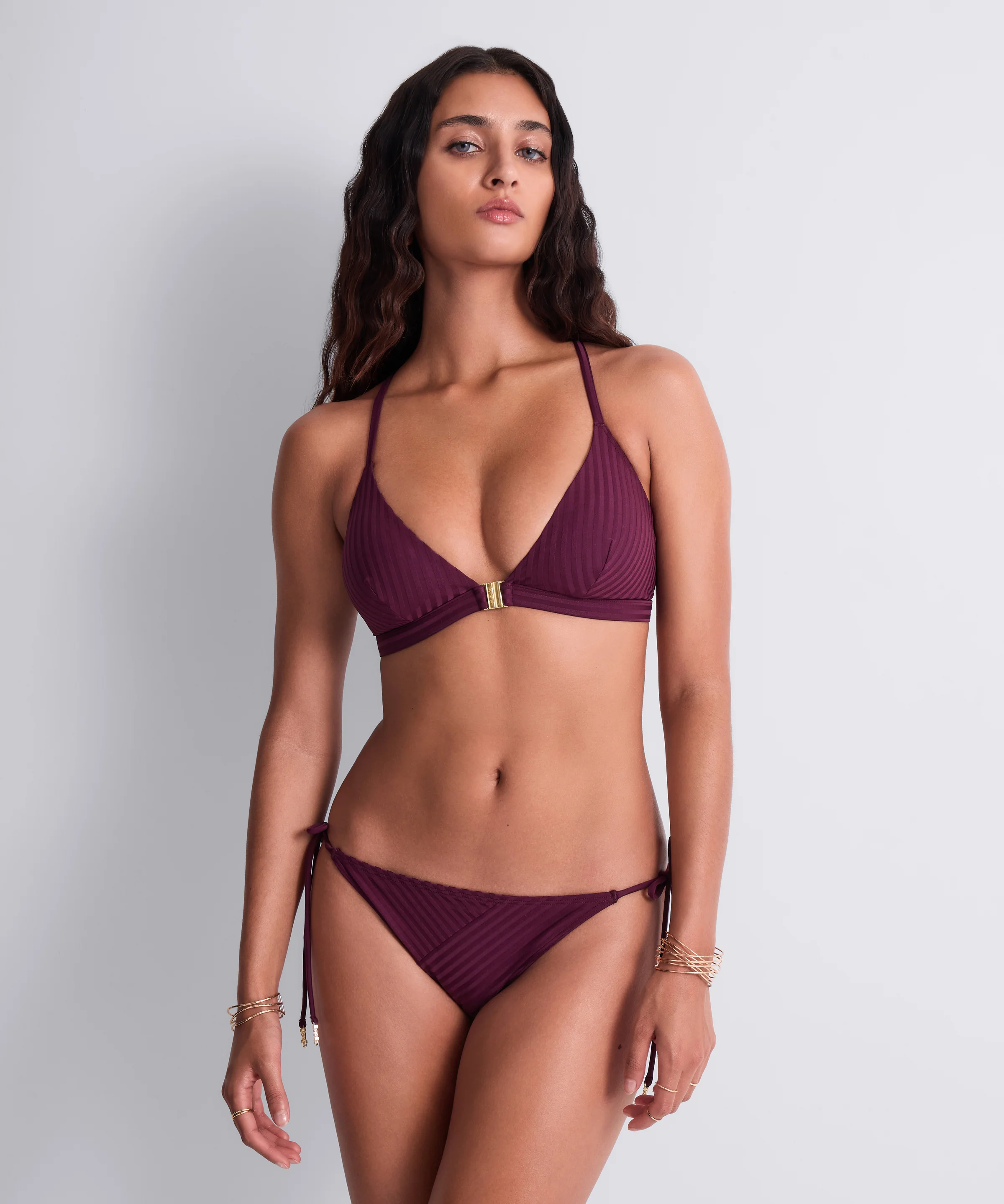 Sun Pop Bas de maillot de bain taille basse Açaï - Image 2