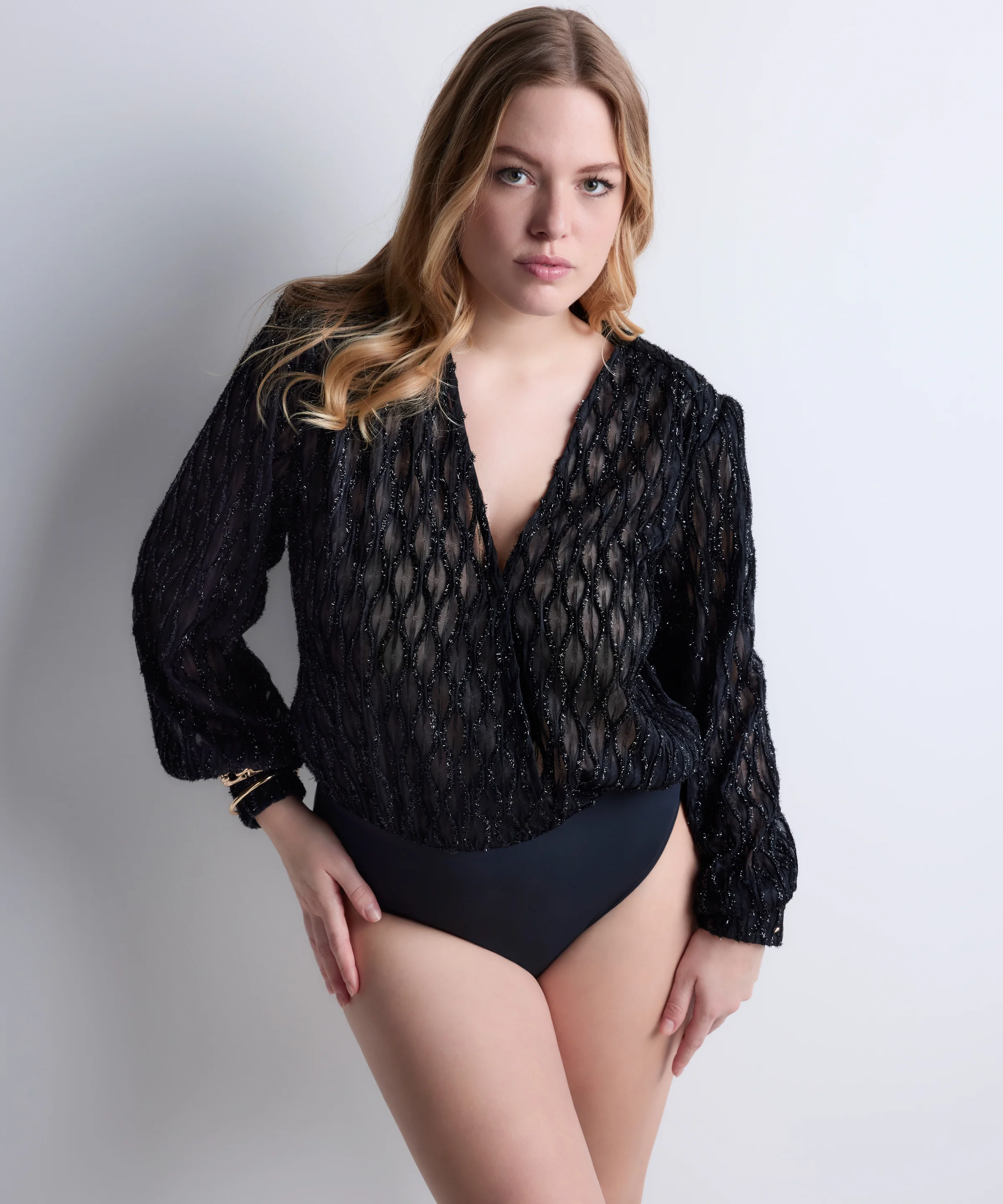 Les Bodys by Aubade Body Manches Longues Black - Image 8