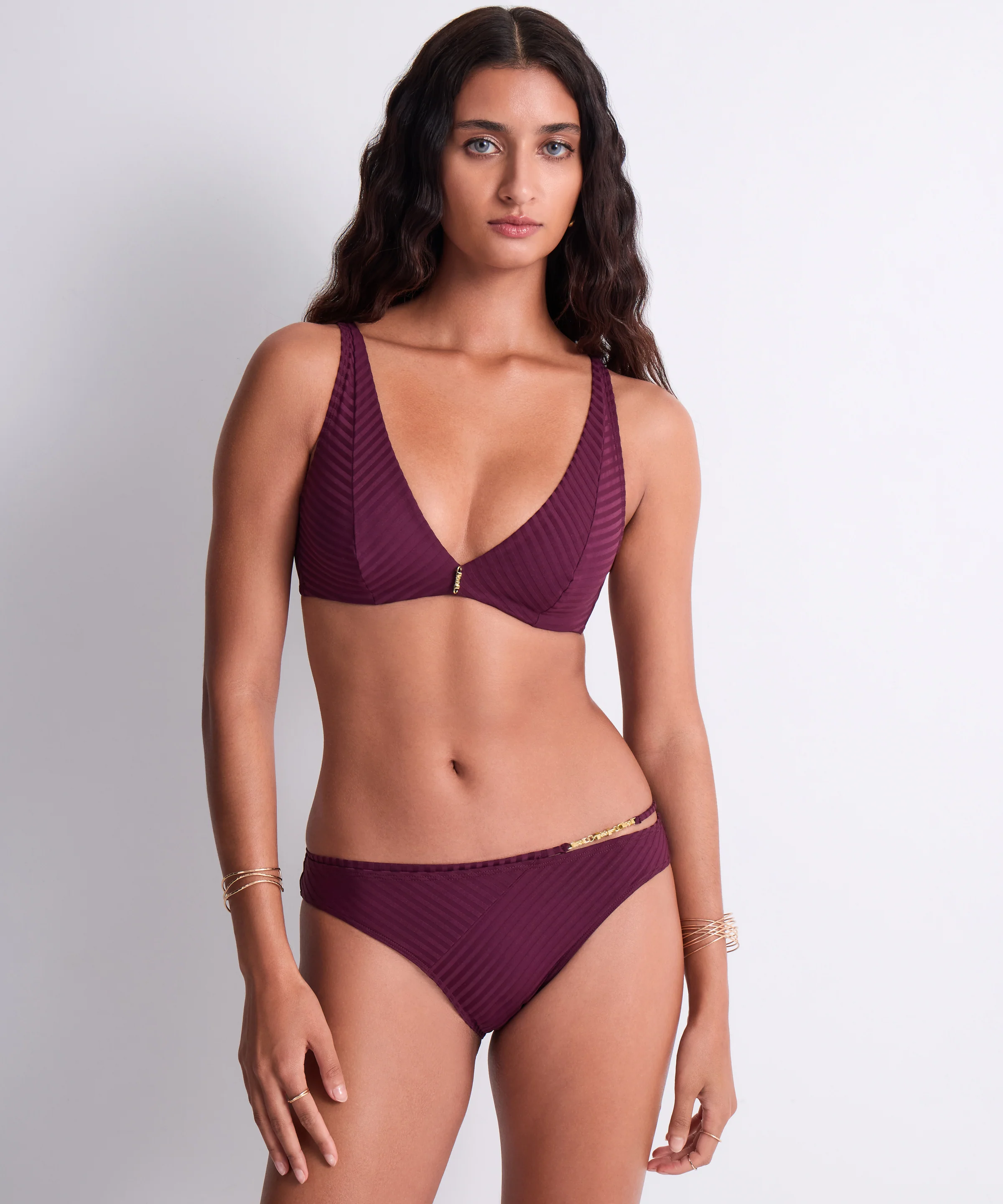 Sun Pop Haut de maillot de bain Triangle emboîtant Açaï - Image 2