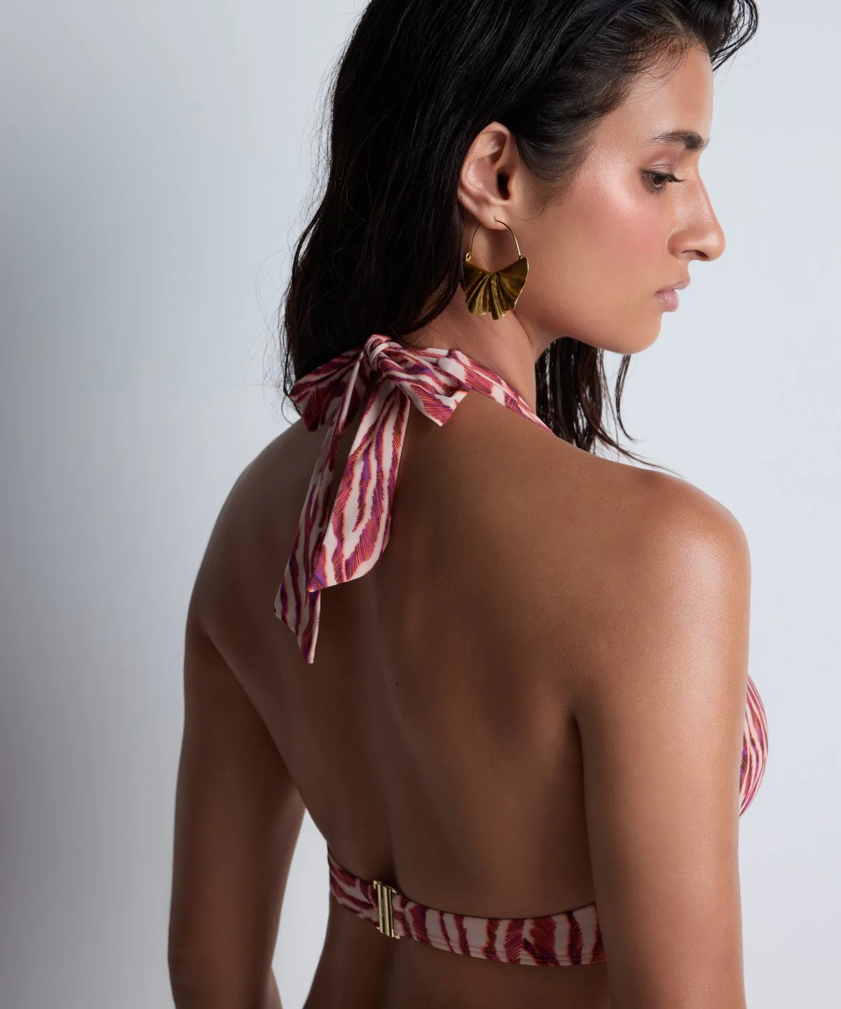 Feline Energy Haut de maillot de bain Triangle Pink Tiger - Image 6