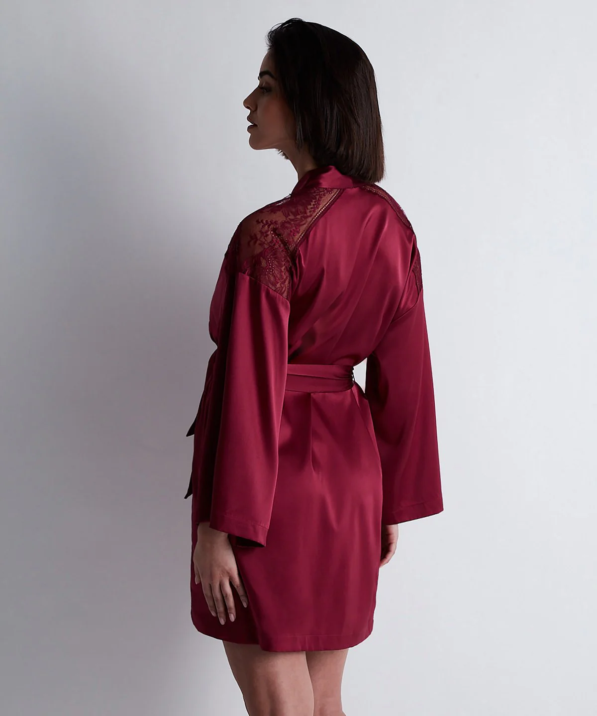 Midnight Whisper Kimono Crimson Red - Image 5