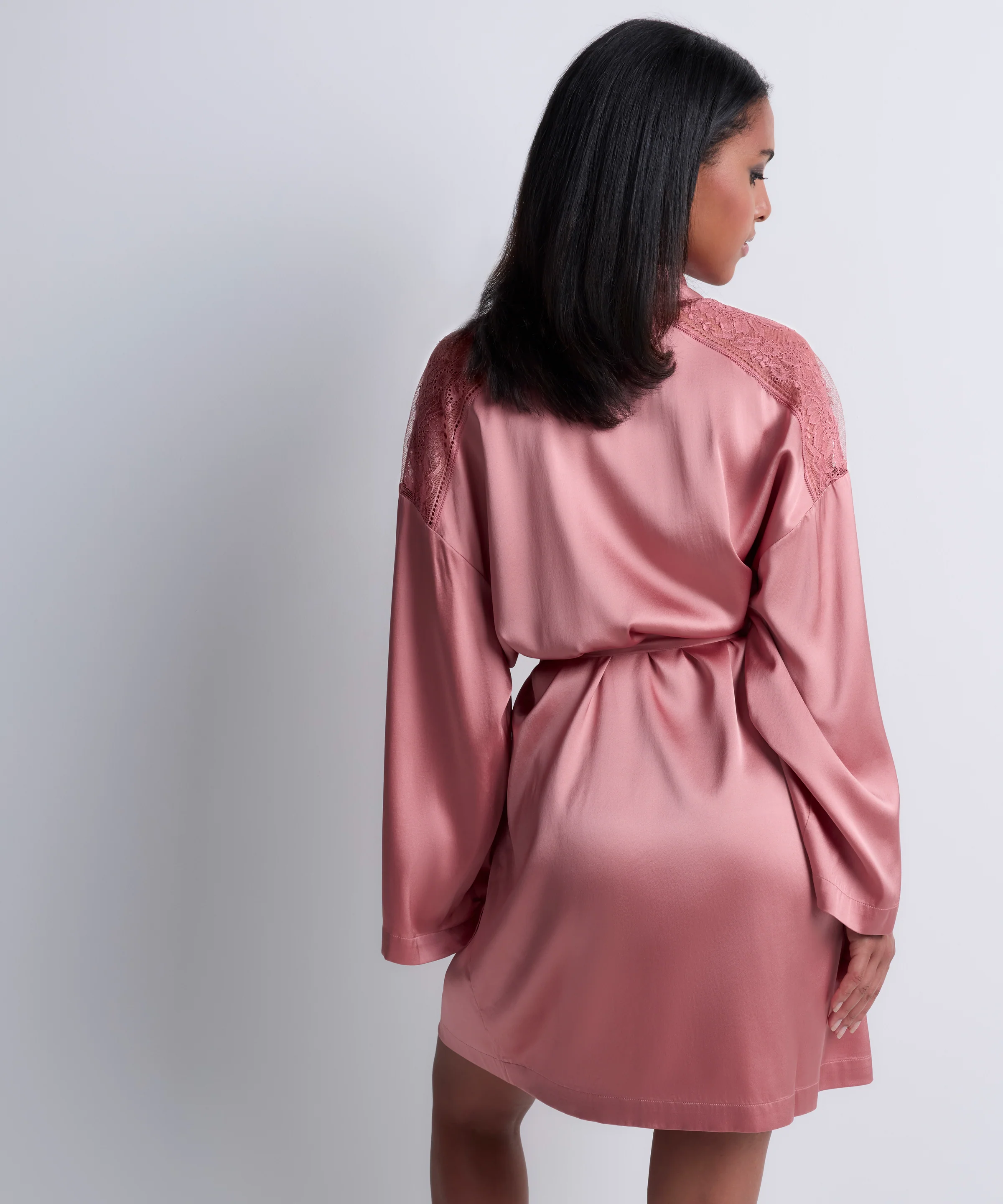 Midnight Whisper Kimono Warm Pink - Image 4