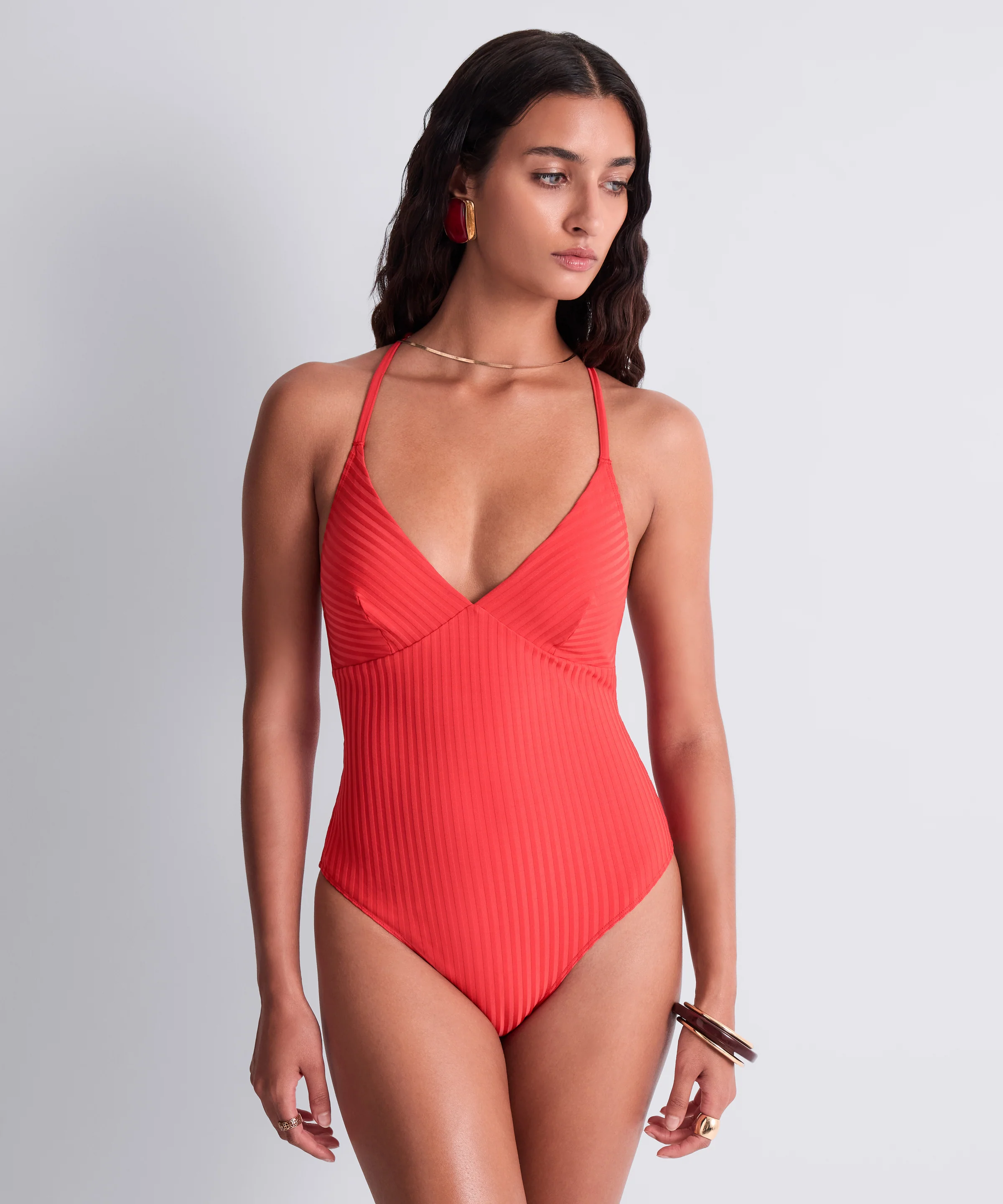 Sun Pop Maillot de bain une pièce Corail - Image 2