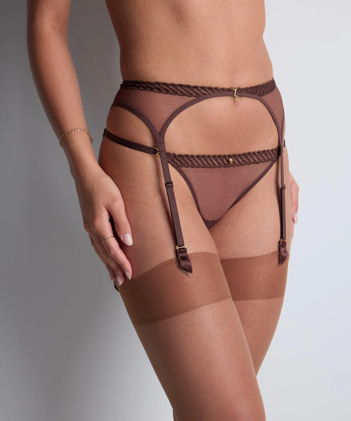 Sheer Emotion Porte-jarretelles Sepia - Image 8