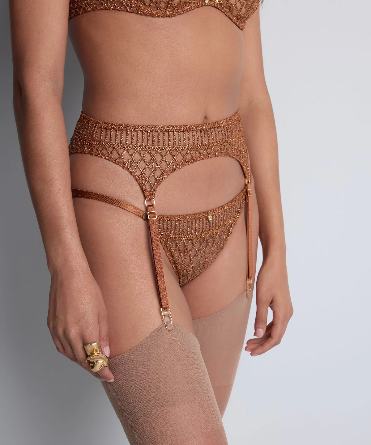 Stardust Dream Porte-jarretelles Amber Gold - Image 3