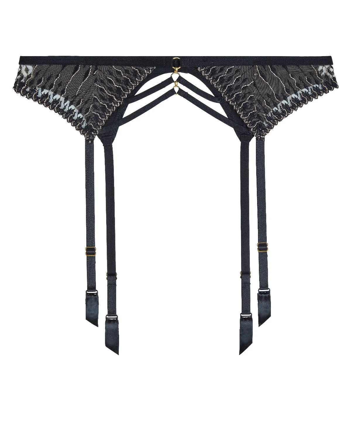 Voodoo Kiss Porte-jarretelles Millenium Black