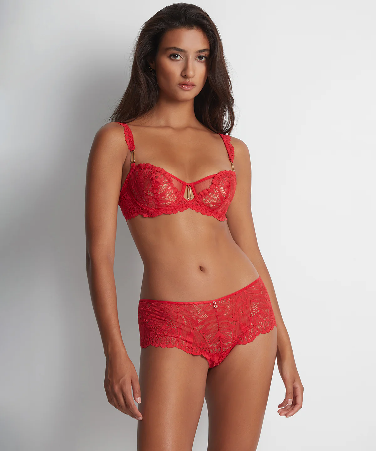 Flowermania Soutien-gorge Corbeille avec armatures Rouge floral - Image 2