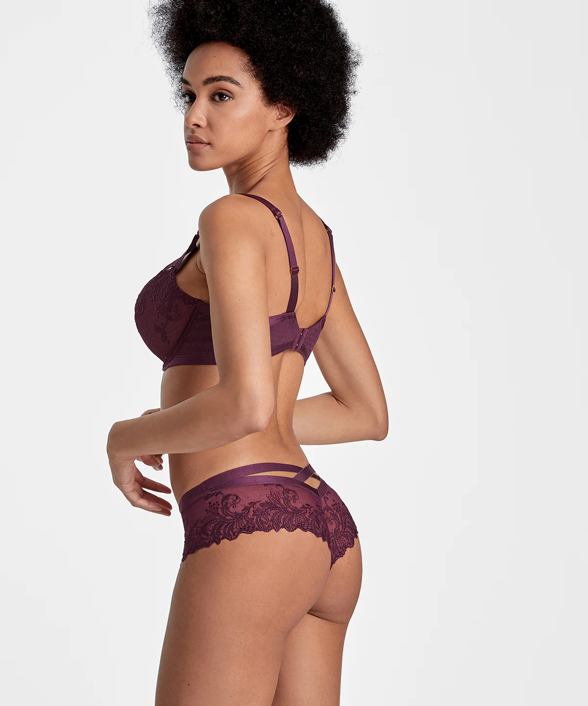 Femme Passion Soutien-gorge Corbeille confort Wineberry - Image 4