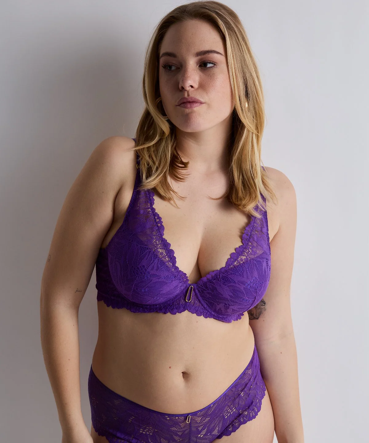 Flowermania Soutien-gorge Plunge foulard Poison Purple - Image 2